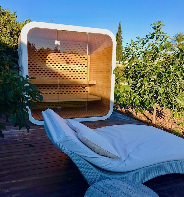 Hotels We Love: Agriturismo Atzaró, Ibiza - Sauna Pod (Ph. Alessandro Garzi)