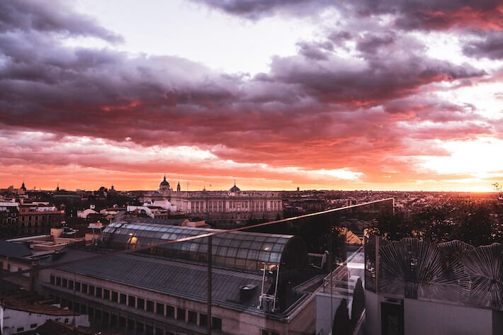 Weekend a Madrid e dintorni - Skyline dal Ginkgo Bar